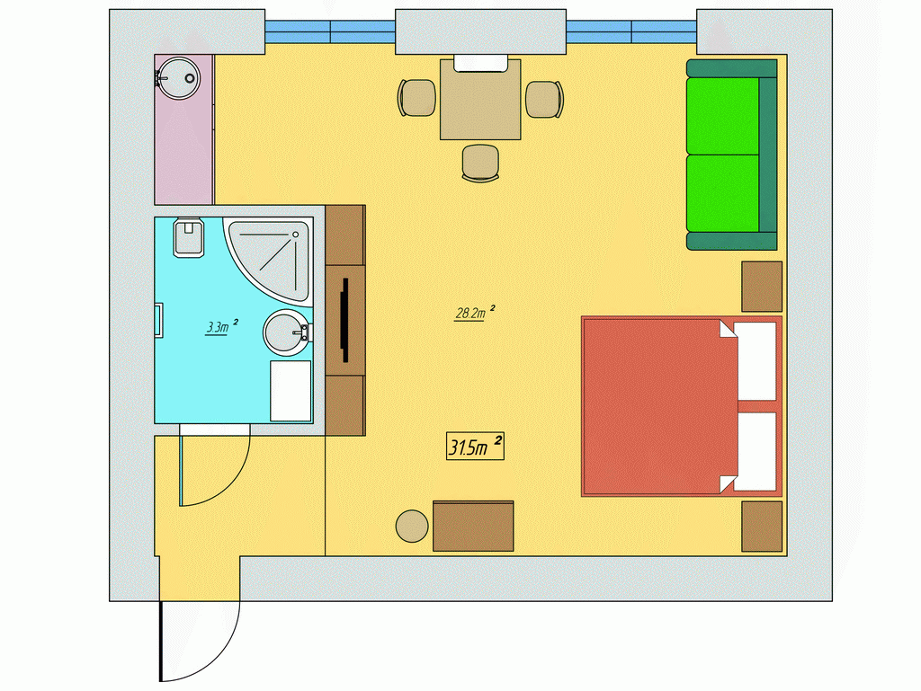 Однокомнатная квартира посуточно, Шота Руставели 10, Киев - KV142 | Partner  Guest House